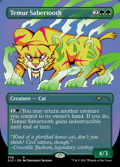 SLD: Temur Sabertooth (Foil Etched)