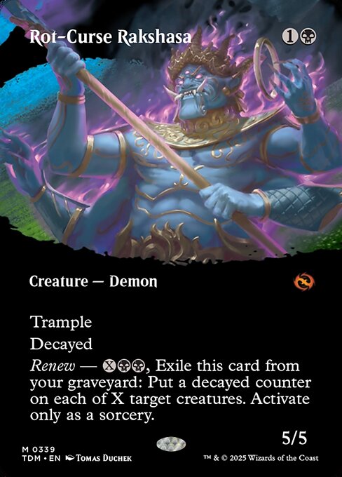 TDM: Rot-Curse Rakshasa (Borderless) (Foil)
