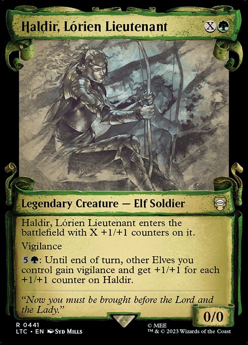 LTC: Haldir, Lorien Lieutenant (Showcase Scrolls)