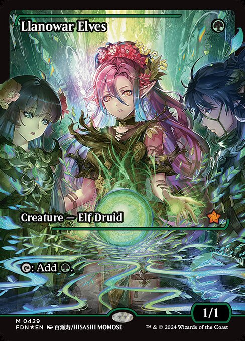 FDN: Llanowar Elves (Showcase) (Foil)