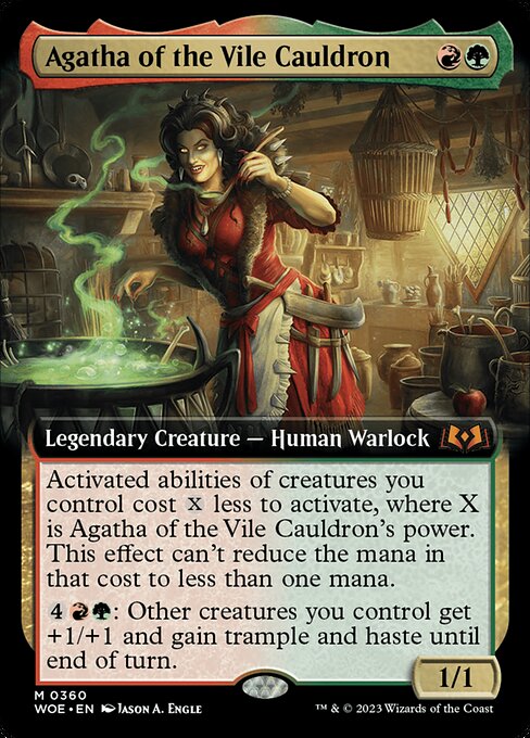 WOE: Agatha of the Vile Cauldron (Extended Art) (Foil)