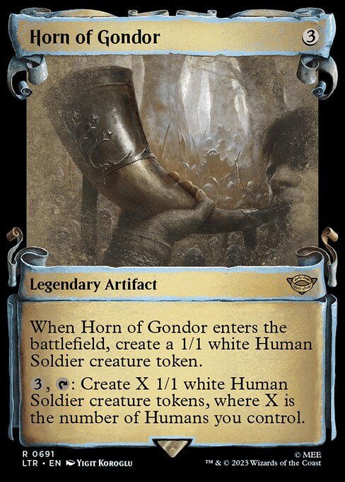 LTR: Horn of Gondor (Showcase Scrolls) (Foil)