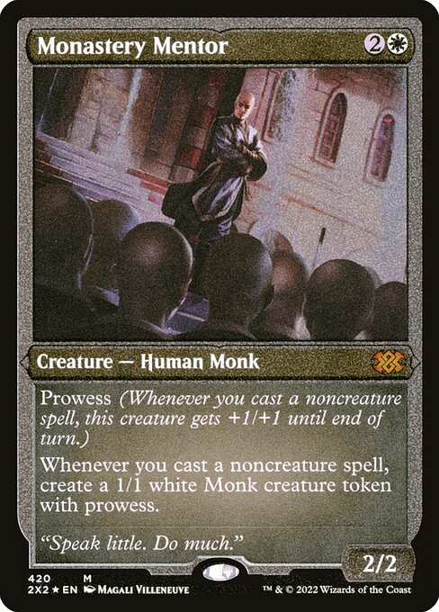 2X2: Monastery Mentor (Foil Etched)
