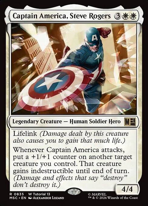 MSC: Captain America, Steve Rogers (0835)