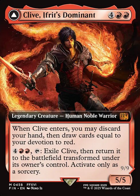 FIN: Clive, Ifrit's Dominant (Extended Art) (Foil)