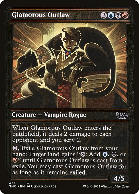 SNC: Glamorous Outlaw (Gilded Foil)