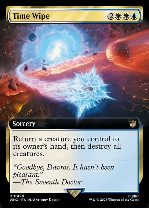 WHO: Time Wipe (Extended Art) (Foil)