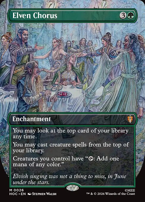 HOC: Elven Chorus (Borderless) (Foil)
