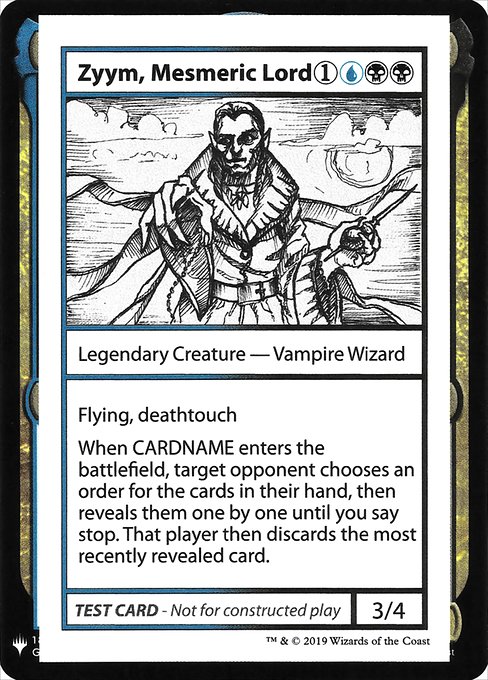 CMB1: Zyym, Mesmeric Lord