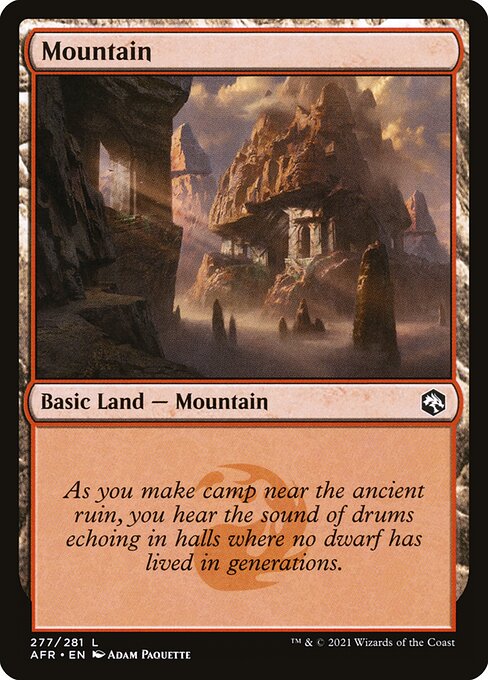 AFR: Mountain (277) (Foil)