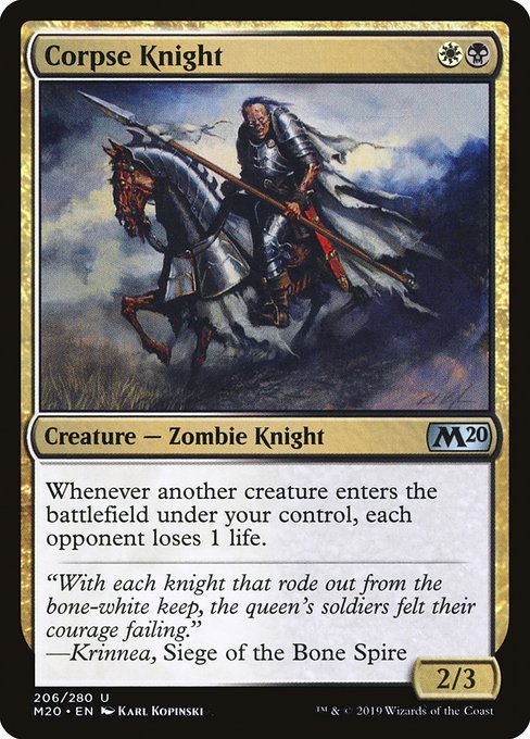 M20: Corpse Knight (2/3 Misprint)