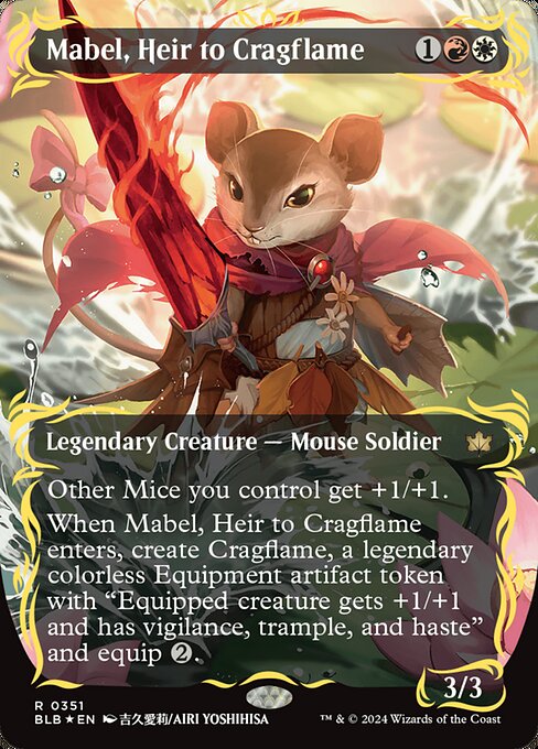 BLB: Mabel, Heir to Cragflame (Borderless) (Raised Foil)