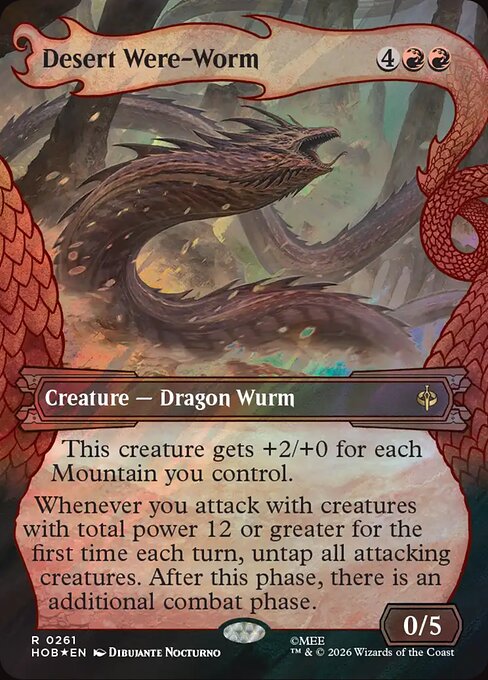 HOB: Desert Were-Worm (Showcase) (Surge Foil)