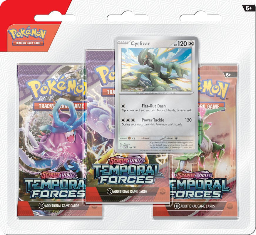 Scarlet and Violet 5: Temporal Forces - 3 Pack Blister