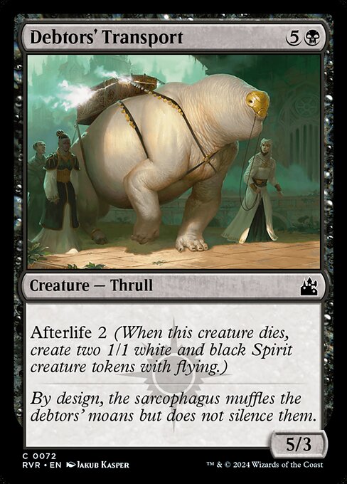 RVR: Debtors' Transport (Foil)