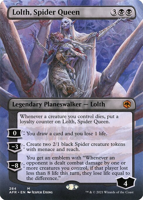 AFR: Lolth, Spider Queen (Borderless) (Foil)