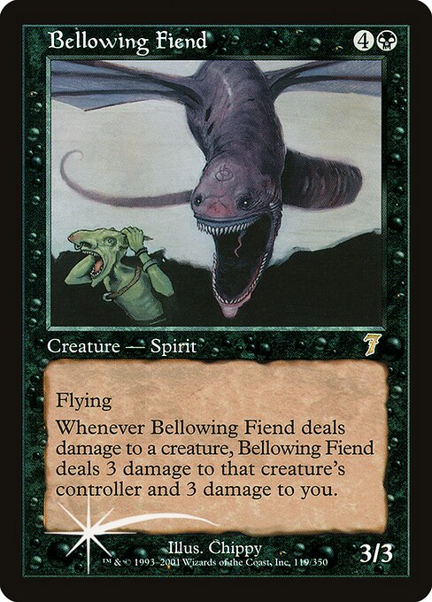 7ED: Bellowing Fiend (Foil)