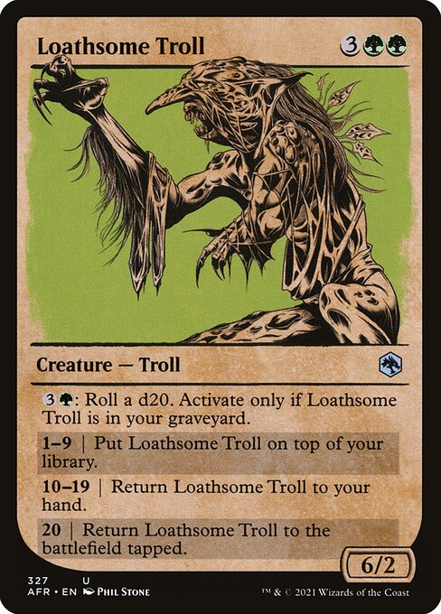 AFR: Loathsome Troll (Showcase) (Foil)