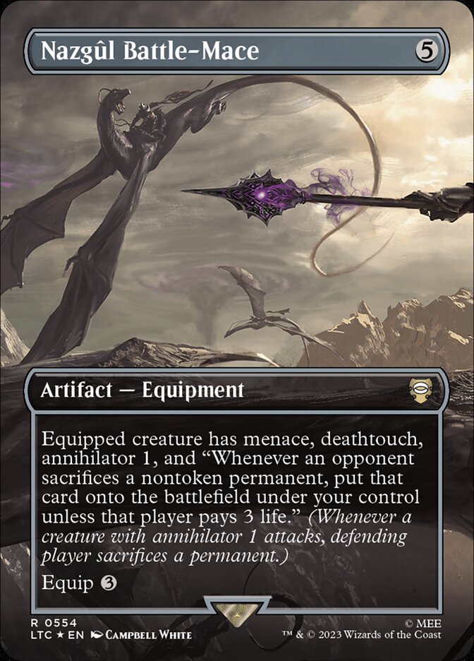 Nazgul Battle-Mace (Borderless) (Surge Foil) [Foil] :: LTC