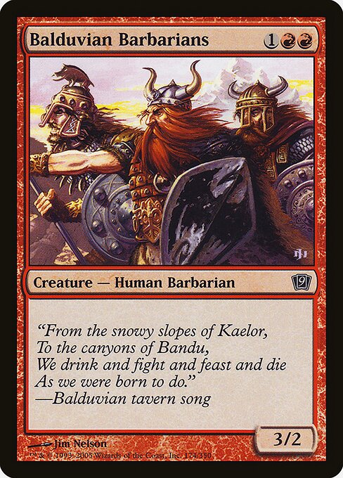 9ED: Balduvian Barbarians (Foil)