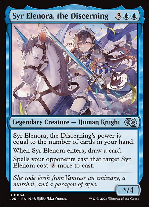 J25: Syr Elenora, the Discerning (Anime) (Foil)