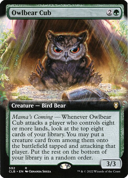 CLB: Owlbear Cub (Extended Art) (Foil)
