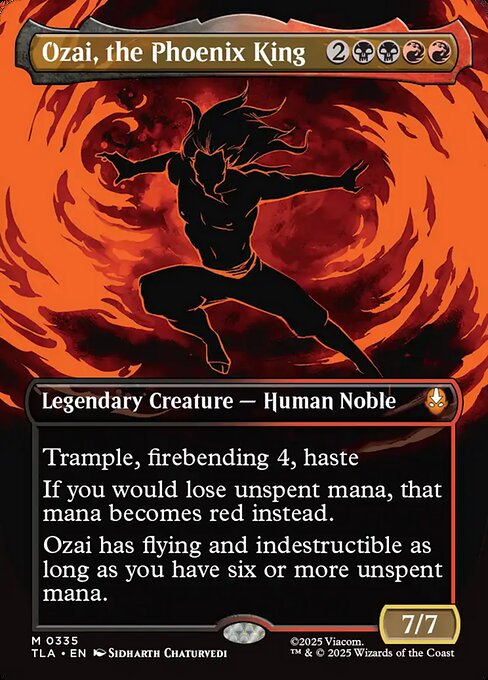 TLA: Ozai, the Phoenix King (0335) (Borderless) (Foil)