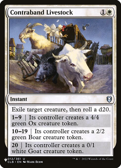 PLST: Contraband Livestock