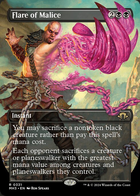 MH3: Flare of Malice (Borderless) (Foil)
