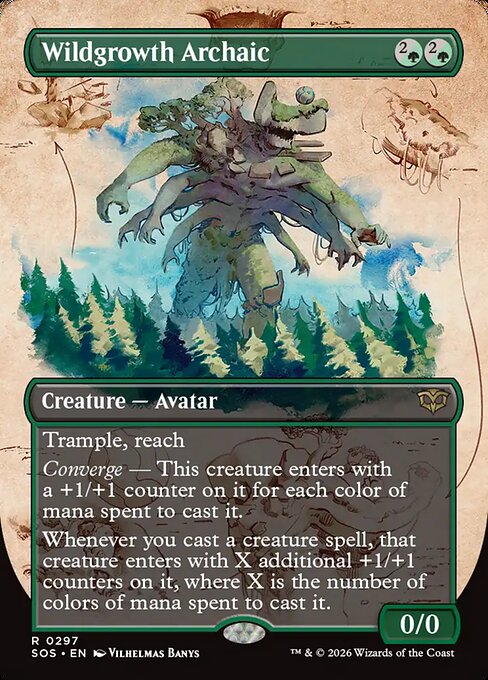SOS: Wildgrowth Archaic (Borderless) (Foil)
