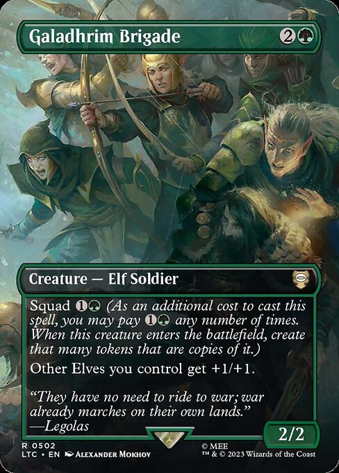 LTC: Galadhrim Brigade (Borderless) (Foil)