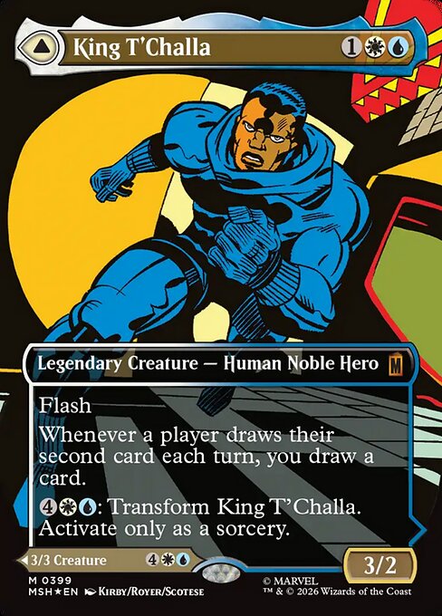 MSH: King T'Challa (Borderless) (0399) (Foil)