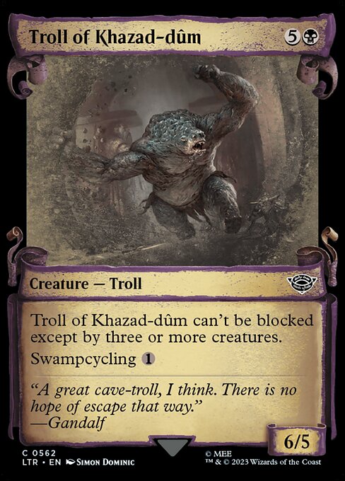 LTR: Troll of Khazad-dum (Showcase Scrolls) (Foil)