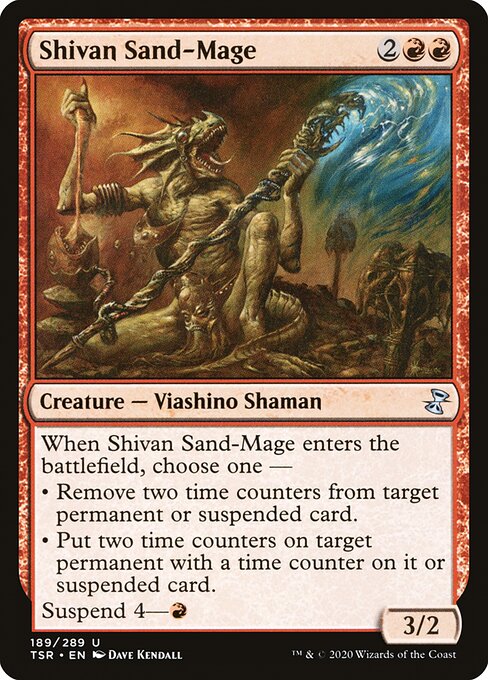 TSR: Shivan Sand-Mage (Foil)