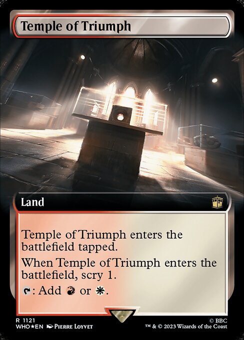 WHO: Temple of Triumph (Extended Art) (Surge Foil)