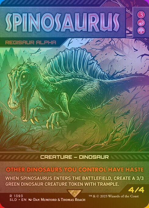 SLD: Spinosaurus - Regisaur Alpha (Rainbow Foil)