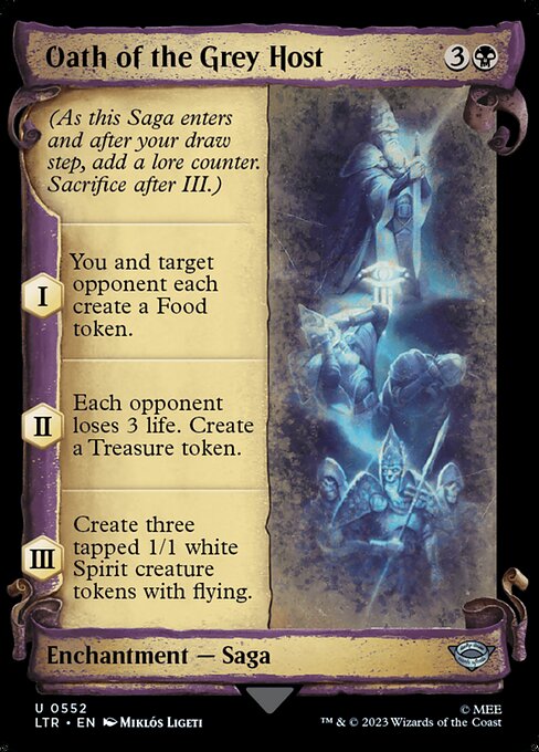 LTR: Oath of the Grey Host (Showcase Scrolls) (Foil)