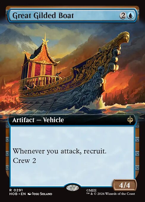 HOB: Great Gilded Boat (Extended Art) (Foil)