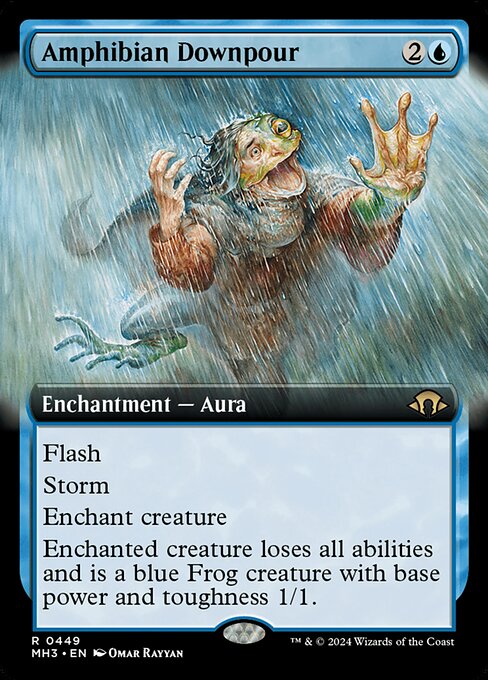 MH3: Amphibian Downpour (Extended Art) (Foil)