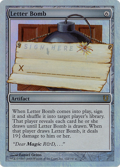 UNH: Letter Bomb (Alternate Foil)