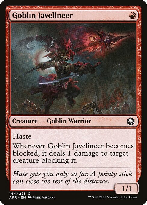 AFR: Goblin Javelineer (Foil)