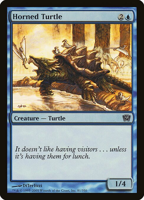 9ED: Horned Turtle (Foil)