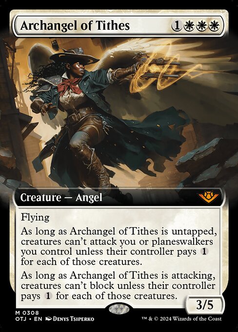 OTJ: Archangel of Tithes (Extended Art) (Foil)