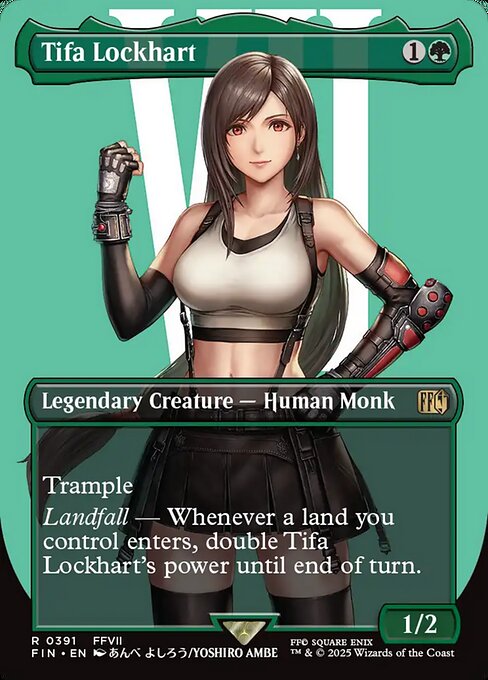 FIN: Tifa Lockhart (Borderless) (Foil)