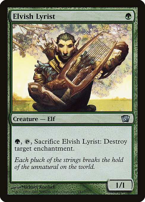 8ED: Elvish Lyrist (Foil)