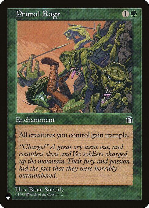 PLST: Primal Rage
