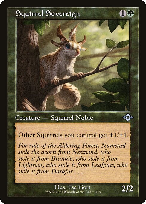 MH2: Squirrel Sovereign (Retro Frame) (Foil Etched)