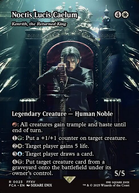 FCA: Noctis Lucis Caelum - Kenrith, the Returned King (Showcase) (Foil)