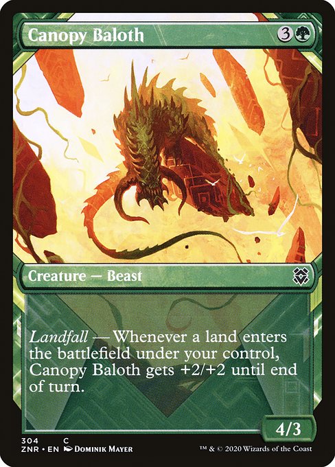 ZNR: Canopy Baloth (Showcase) (Foil)