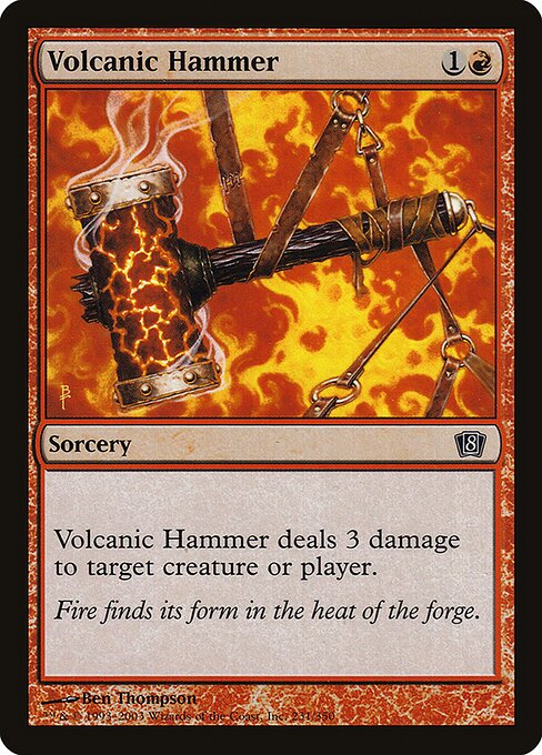 8ED: Volcanic Hammer (Foil)